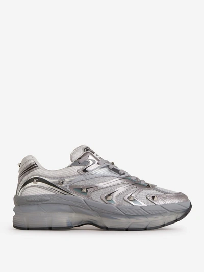 Shop Valentino Garavani Sneakers Ms-2960 In Silver