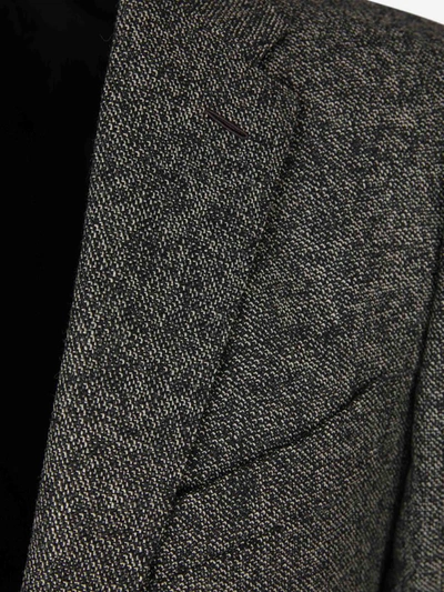 Shop Valentino Wool Suit In Heather Gray