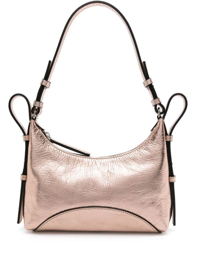 Shop Zanellato Mita Small Leather Shoulder Bag In Golden