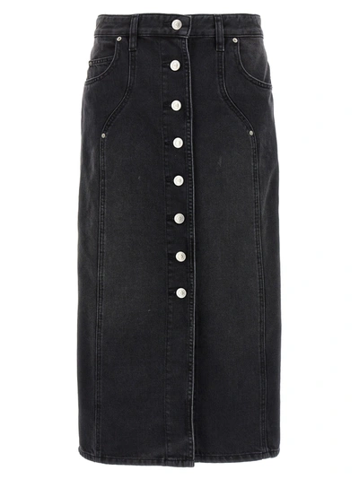 Shop Marant Etoile Vandy Skirts Black