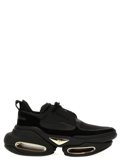 Shop Balmain B-bold Sneakers In Black