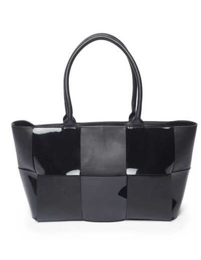 Shop Chinese Laundry Large Kin Gilded Tote In Black