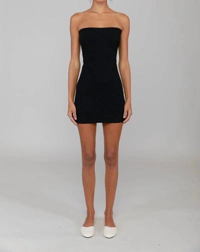 Shop Leset Rio Bandeau Mini Dress In Black
