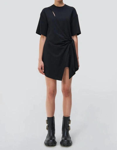 Shop Jonathan Simkhai Livia Wrap Dress In Black