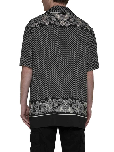 Shop Balmain Shirts In Noir/ivoire