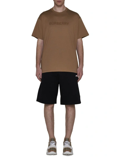 Shop Burberry T-shirts And Polos In Brown