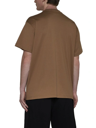 Shop Burberry T-shirts And Polos In Brown