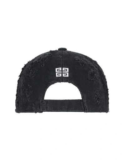 Shop Givenchy Embroidered Cap In Cotton In Black