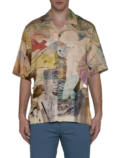 Shop Paul Smith Shirts In Beige