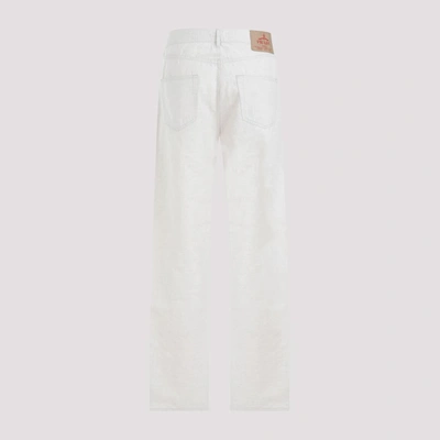 Shop Prada 5 Pockets Pants In Nude & Neutrals