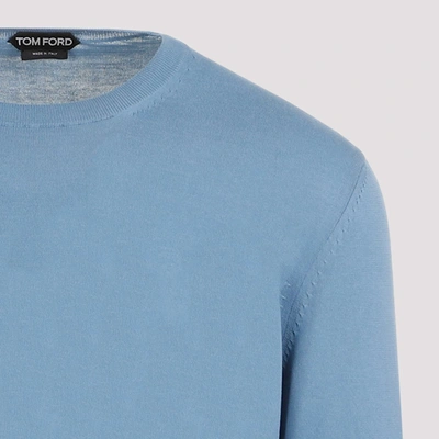 Shop Tom Ford Crewneck Sweater In Blue
