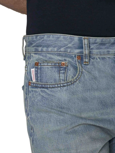 Shop Valentino Jeans In Denim Blu Lav Chiaro