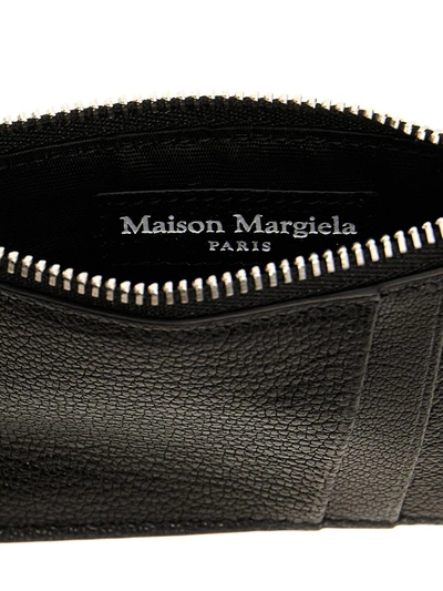 Shop Maison Margiela 'four Stitches' Card Holder In Black