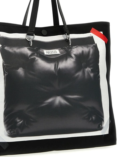 Shop Maison Margiela 'trompe L'oeil 5ac Classique Medium' Handbag In Black
