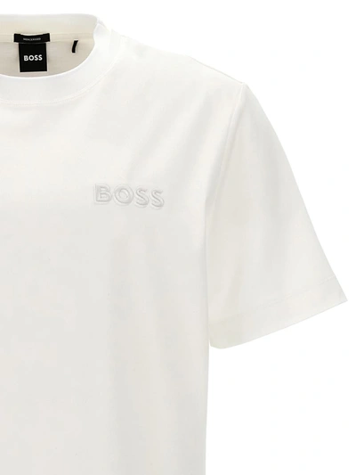 Shop Hugo Boss Logo T-shirt In White