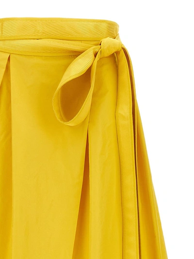 Shop Pinko 'nocepesca' Skirt In Yellow
