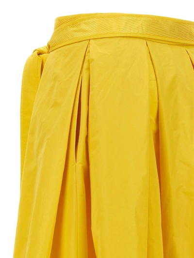 Shop Pinko 'nocepesca' Skirt In Yellow