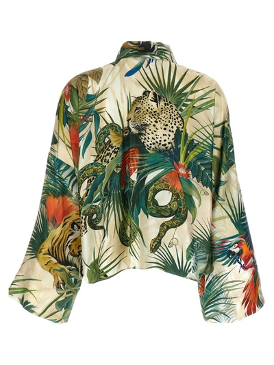 Shop Roberto Cavalli 'jungle' Shirt In Multicolor