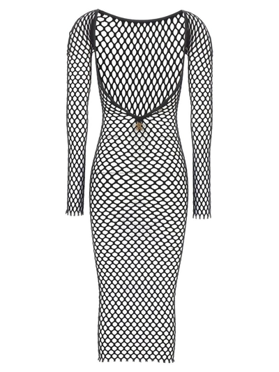 Shop Roberto Cavalli 'anatomic' Dress In Black