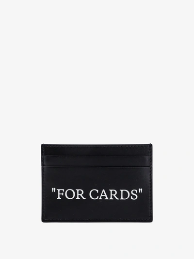 Shop Off-white Card Holder In Black