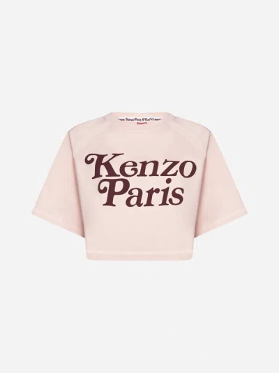 Shop Kenzo By Verdy Cotton T-shirt In Faded Pink