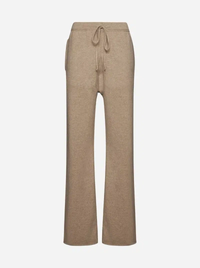 Shop Maison Margiela Wool And Cashmere Trousers In Walnut