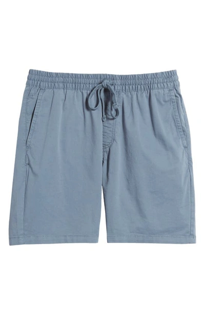 Shop Vans Range Relaxed Cotton Shorts In Blue Mirage