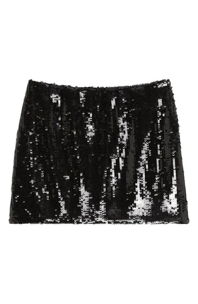 Shop Theory Sequin Miniskirt In Black