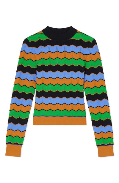 Shop Lk Bennett Elina Stripe Sweater In Black Multi