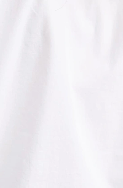 Shop R13 Foldout Organza Panel Cotton Button-up Shirt In White