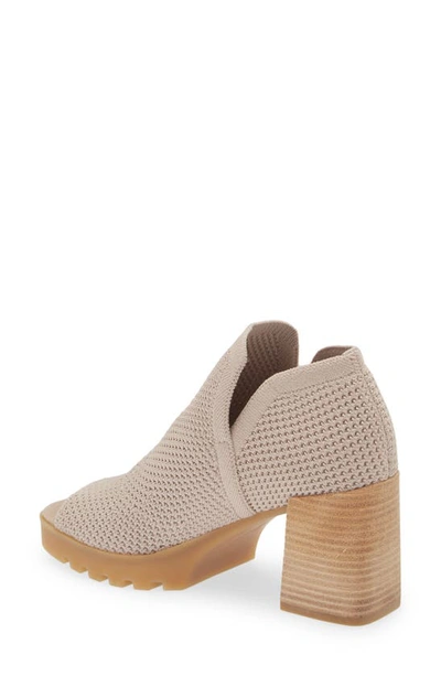 Shop Eileen Fisher Collin Peep Toe Bootie In Blush