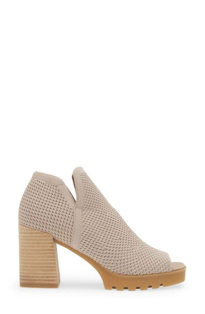 Eileen Fisher Collin Peep Toe Bootie In Blush