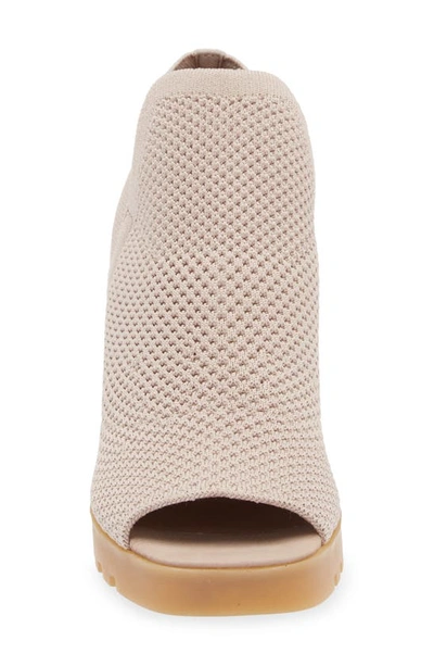 Eileen Fisher Collin Peep Toe Bootie In Blush