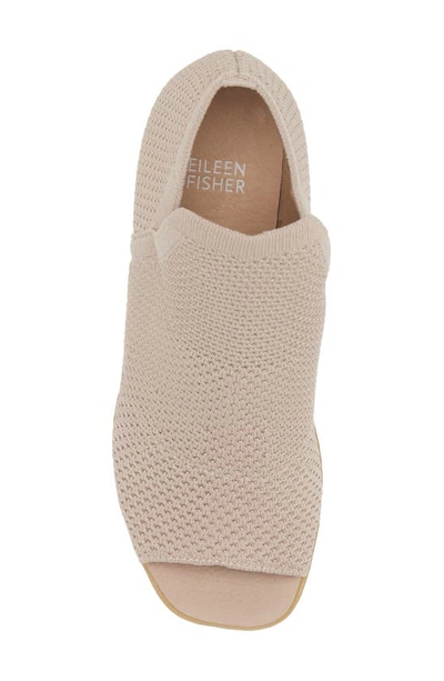 Shop Eileen Fisher Collin Peep Toe Bootie In Blush
