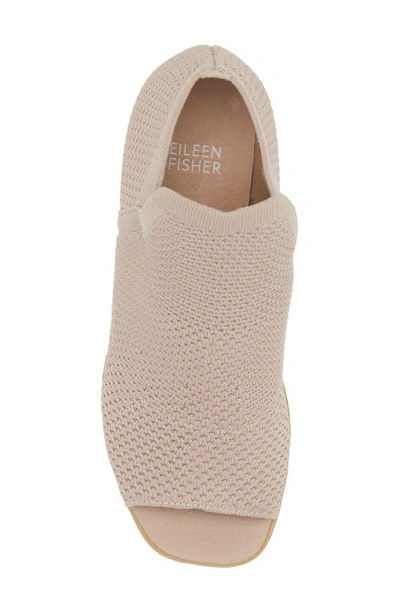 Eileen Fisher Collin Peep Toe Bootie In Blush