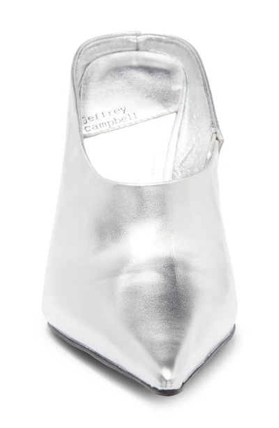 Shop Jeffrey Campbell Vader Pointed Toe Mule In Silver