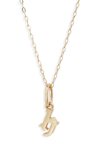 Shop Miranda Frye Sophie Customized Initial Pendant Necklace In Gold - H