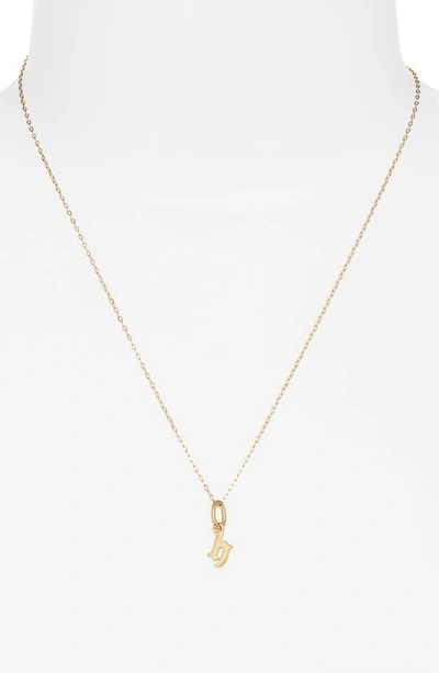 Shop Miranda Frye Sophie Customized Initial Pendant Necklace In Gold - H