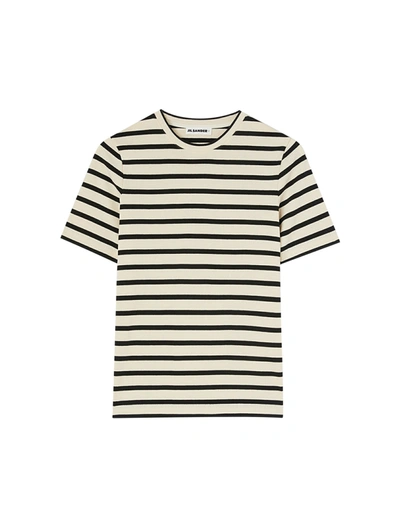 Jil Sander Marinière Cotton T-shirt In White