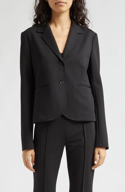 Shop Atm Anthony Thomas Melillo Ponte Knit Blazer In Black