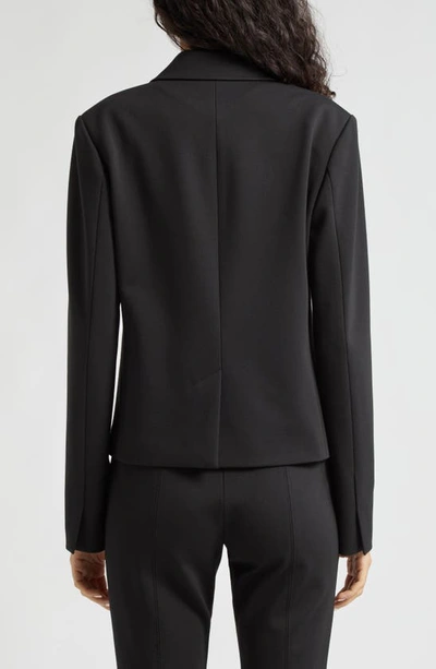 Shop Atm Anthony Thomas Melillo Ponte Knit Blazer In Black