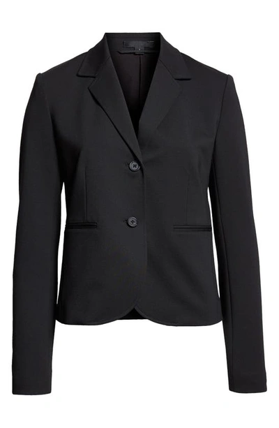 Shop Atm Anthony Thomas Melillo Ponte Knit Blazer In Black