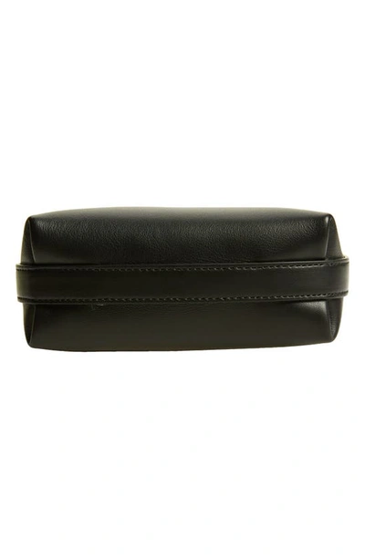 Shop Ferragamo Hug Bicolor Leather Crossbody Mini Bag In Nero