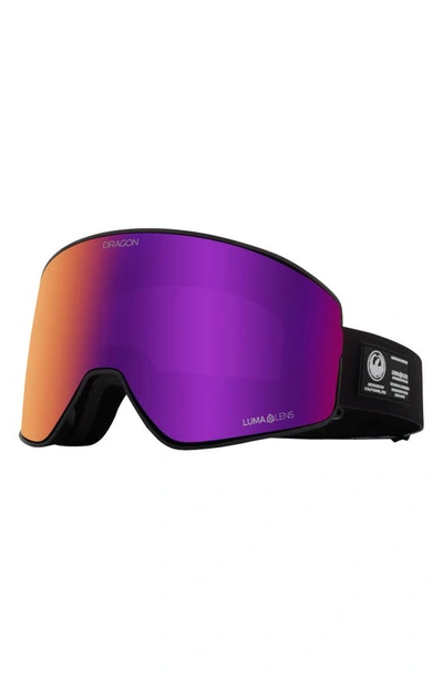 Shop Dragon Pxv2 62mm Snow Goggles With Bonus Lens In Blackpearl/ Purple