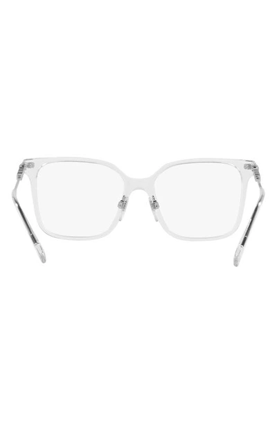 Shop Burberry Elizabeth 54mm Square Optical Glasses In Clear