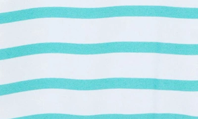 Shop Little Me Tropical Long Sleeve One-piece Rashguard Swimsuit In Blue