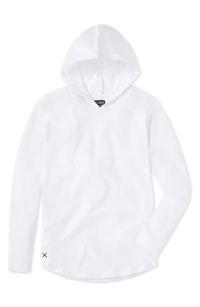 Shop Cuts Trim Fit Pullover Hoodie In White