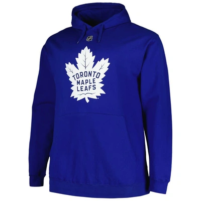 Profile Men's  Auston Matthews Blue Toronto Maple Leafs Big And Tall Name And Number Pullover Hoodie In Blue