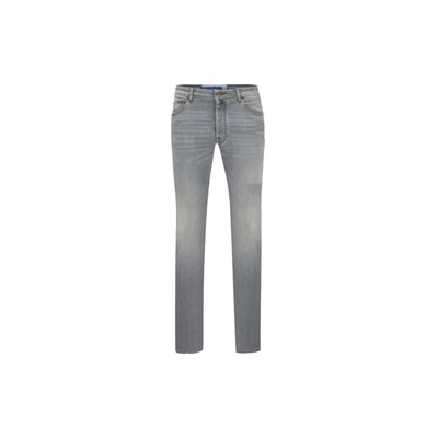 Shop Jacob Cohen Gray Cotton Jeans & Pant