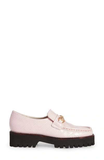 Shop Intentionally Blank Hk2 Loafer In Baby Pink Leather